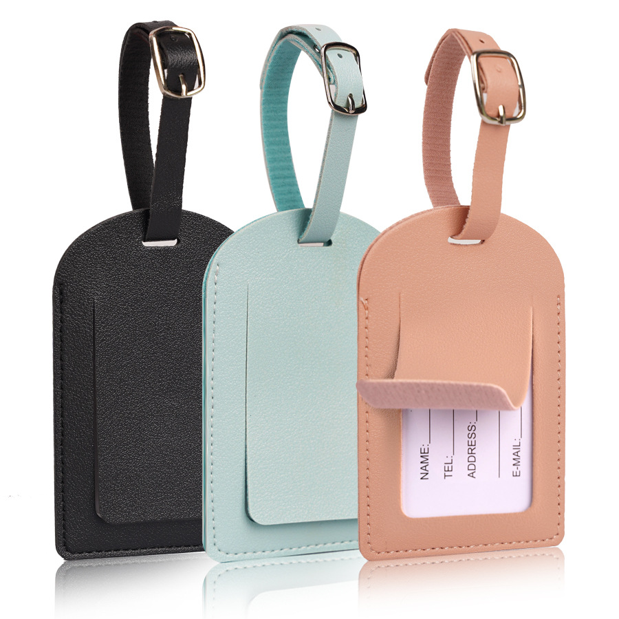 Travel Accessories List - 女性男性用荷物タグ PUレザー旅行用品スーツケースIDアドレスネームホルダー手荷物搭乗タグポータブルラベル