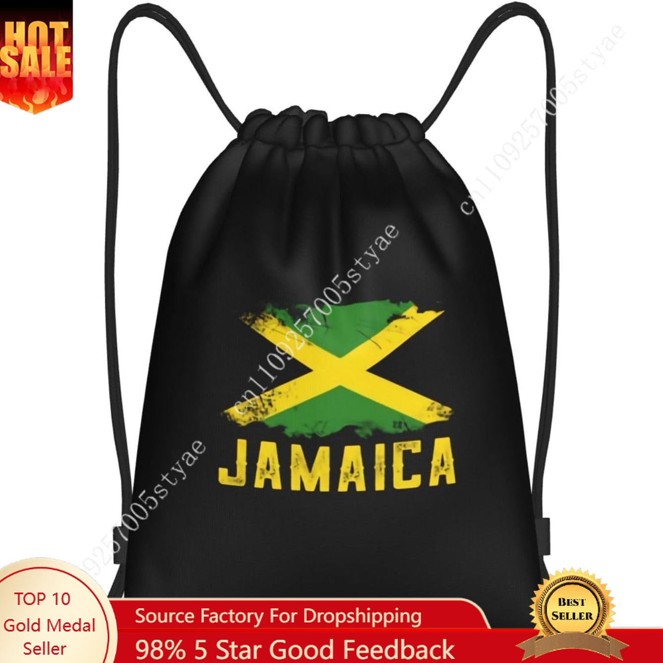Travel Yoga Accessories - ジャマイカ国旗巾着バッグバックパックスポーツボールバッグスポーツジムサックストリングバッグヨガダンストラベルバッグアクセサリーギフト2026