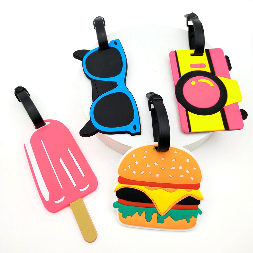 Travel Accessories List - アイスクリームラゲッジタグ、作業名タグ、紛失防止IDタグ、旅行、航空、1個