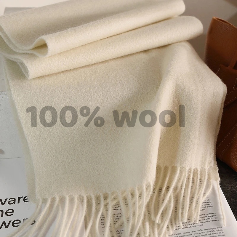 Travel Accessories Neck - ニットスカーフ レディース 100% ウール 冬用 暖かいスカーフ