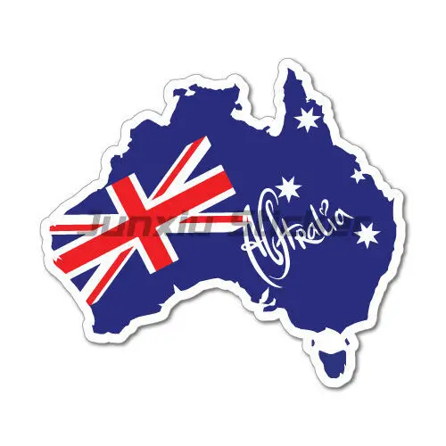 Travel Accessories Australia - オーストラリアビニールカーステッカーラップトップカーフラグ荷物トラベルタグキャンピングカー壁自転車防水 PVC デカールアクセサリーデカール