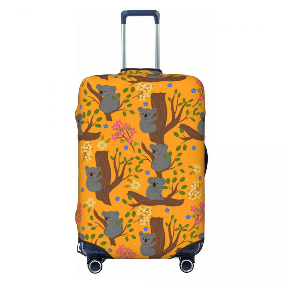 Travel Accessories Australia - 枝にいるコアラ 荷物カバー 伸縮性のあるオーストラリアのクマ 旅行用スーツケース保護カバー 18-32インチに適合