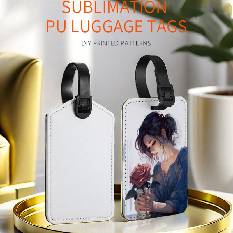 Travel Accessories List - カスタマイズされた画像 Pu レザー荷物タグカスタマイズされた写真防水 ID タグ旅行ビジネスハイエンドレザー搭乗券