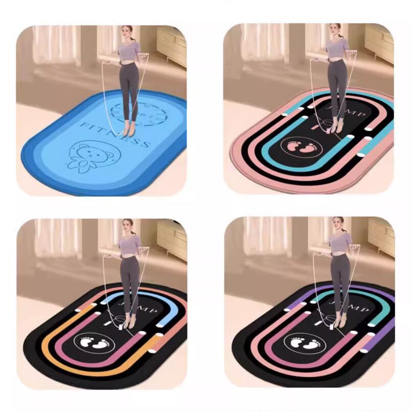 Travel Yoga Accessories - ヨガマットフィットネスホームジム床スポーツラグ旅行マットレスエクササイズバランスパッドヨガアクセサリー縄跳びワークアウトカーペット