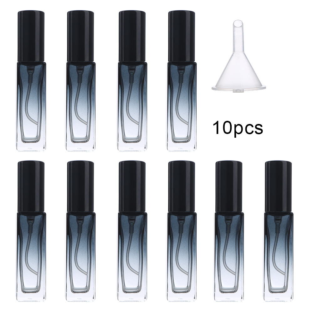 Travel Accessories Dropshipping - 10/20 個 (10 ミリリットル) グラデーション香水スプレーボトルガラス空ボトル旅行用化粧品ボトル詰め替え可能なドロップシッピングアクセサリー付き