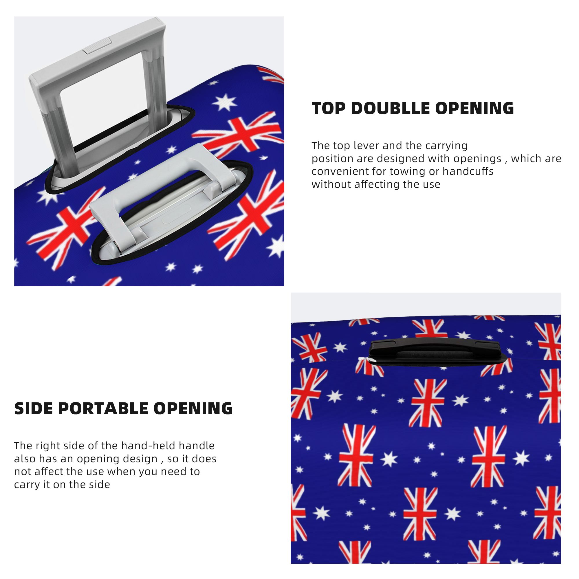オーストラリア国旗荷物カバーファッションスーツケースプロテク - Travel Accessories Australia のレビューと価格