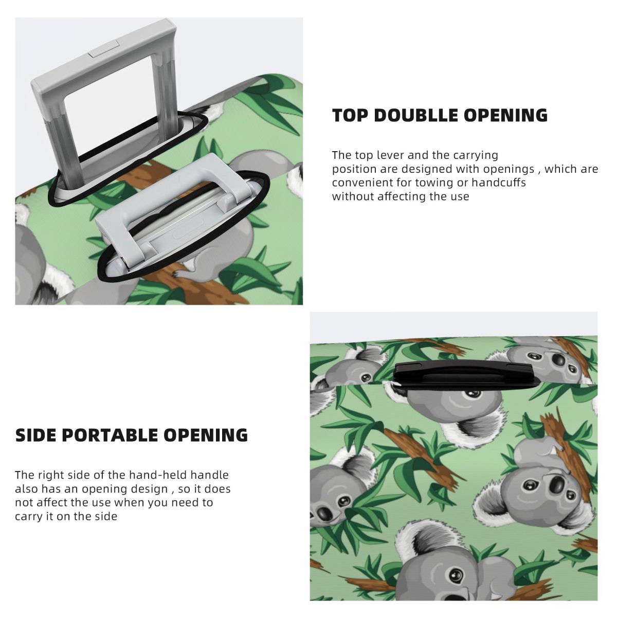 おしゃれで可愛いオーストラリアのクマの赤ちゃんコアラ柄の荷物 - Travel Accessories Australia のレビューと価格