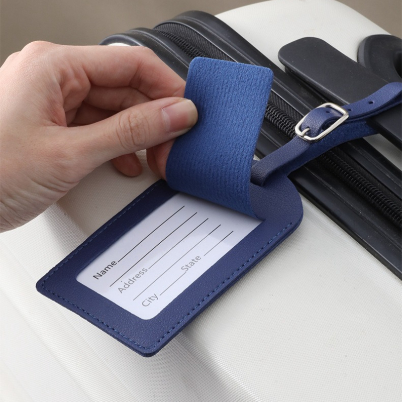 女性男性用荷物タグ PUレザー旅行用品スーツケースIDアドレ - Travel Accessories List のレビューと価格