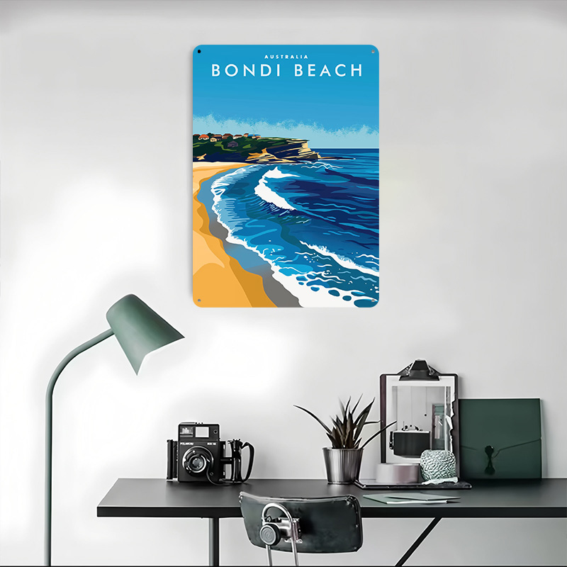 ボンダイビーチオーストラリア旅行ポスターカスタマイズされたヴ - Travel Accessories Australia のレビューと価格