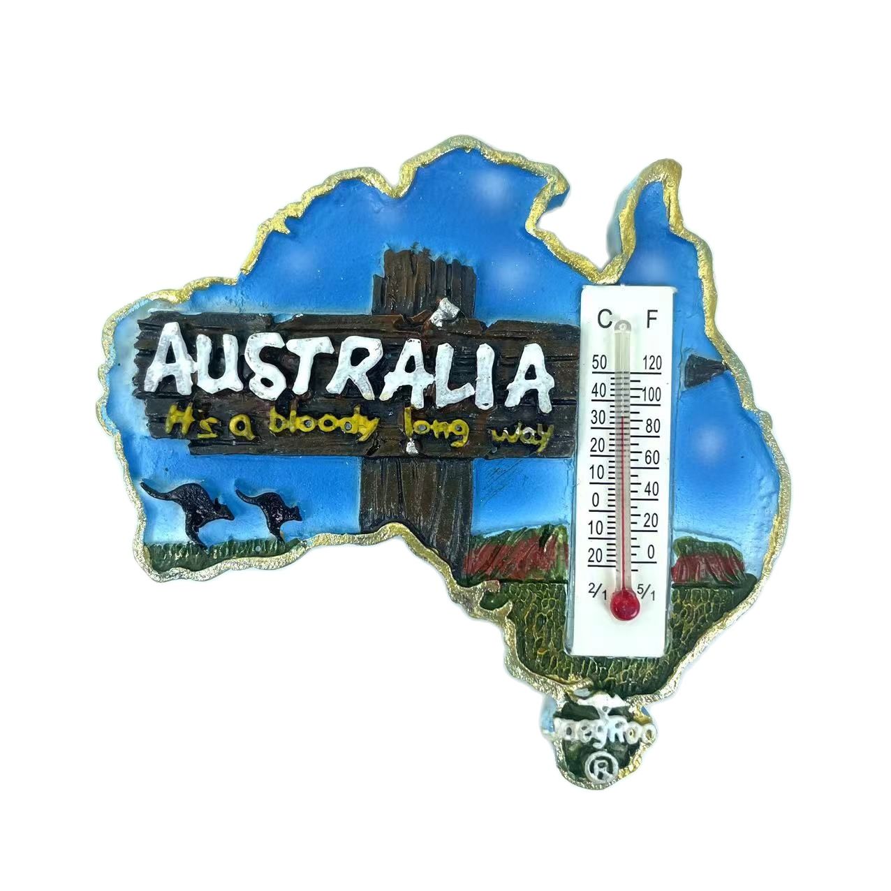 Australiaマグネットお土産温度計旅行用磁気ステッカー - Travel Accessories Australia のレビューと価格