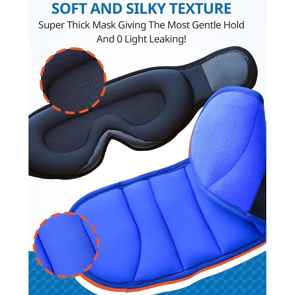 新しい 3D 輪郭トラベル枕 100% 遮光ゼロアイプレッシ - Travel Accessories For Road Trip のレビューと価格