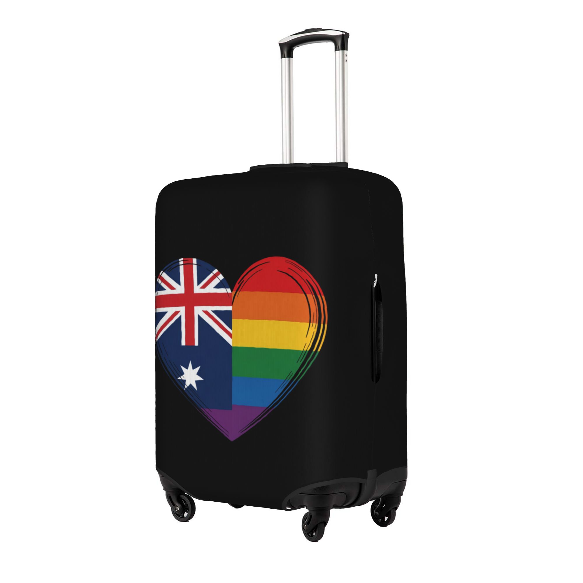 LGBTQ オーストラリア ゲイプライド ハート スーツケー - Travel Accessories Australia のレビューと価格