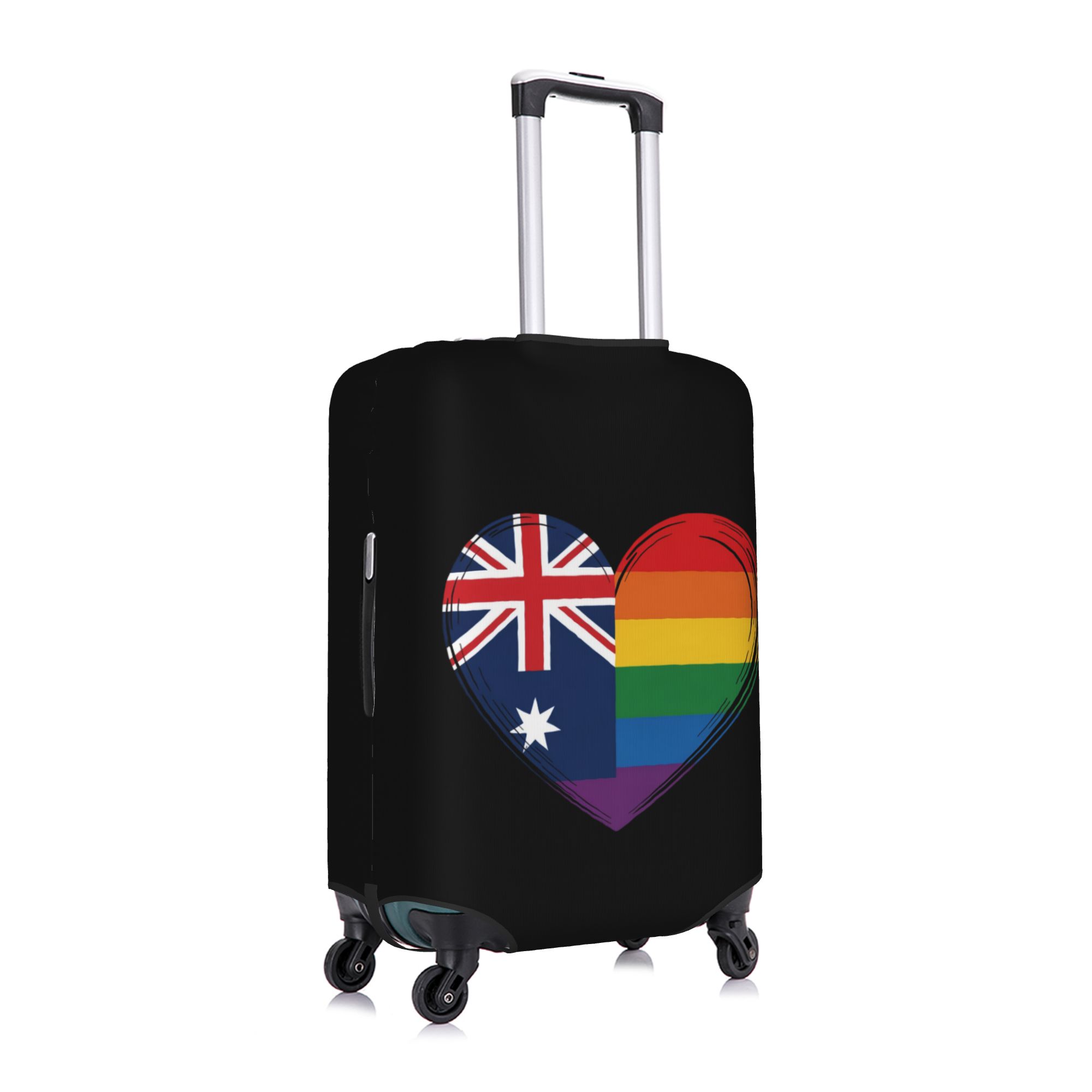 LGBTQ オーストラリア ゲイプライド ハート スーツケー - Travel Accessories Australia のレビューと価格