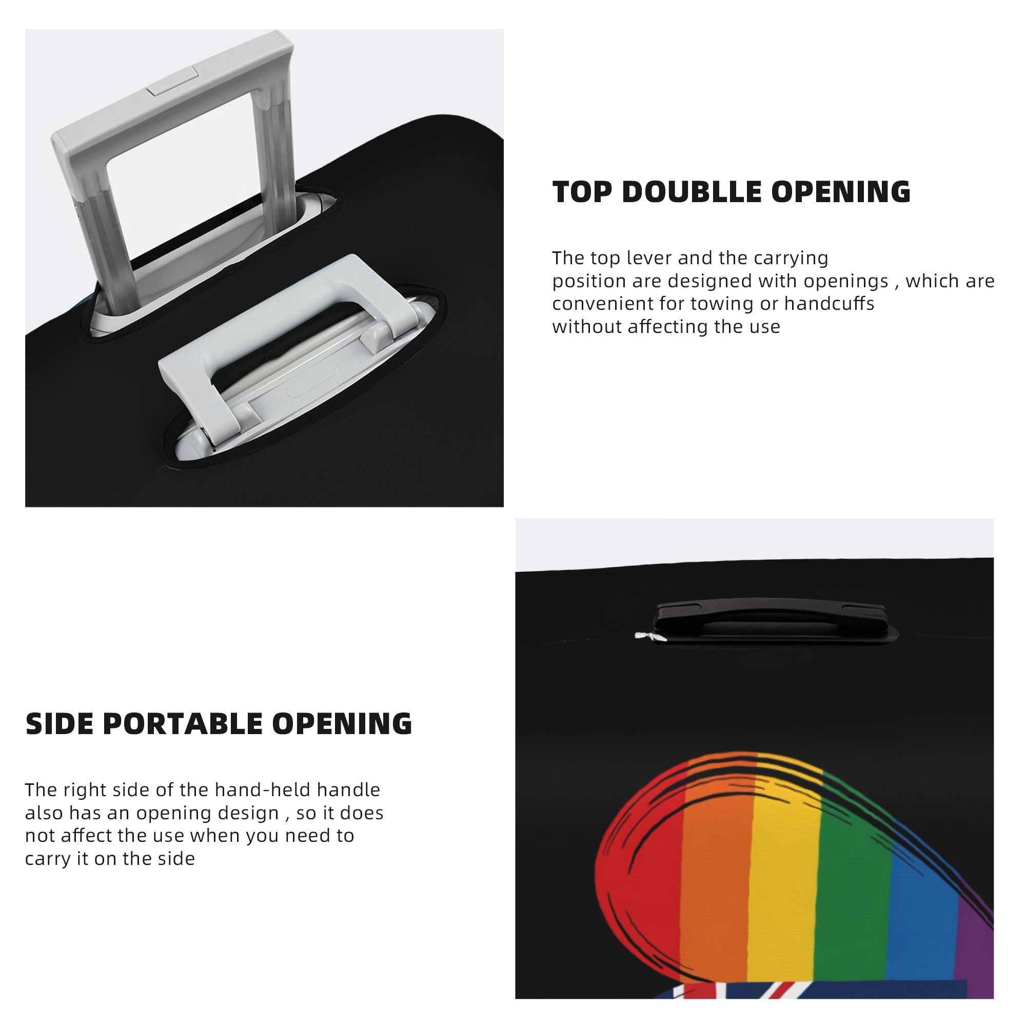 LGBTQ オーストラリア ゲイプライド ハート スーツケー - Travel Accessories Australia のレビューと価格