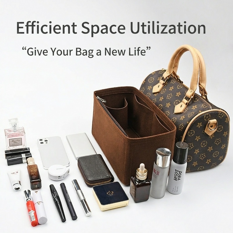 YU7 フェルト製インサートバッグオーガナイザー LV Sp - Travel Accessories Lv のレビューと価格