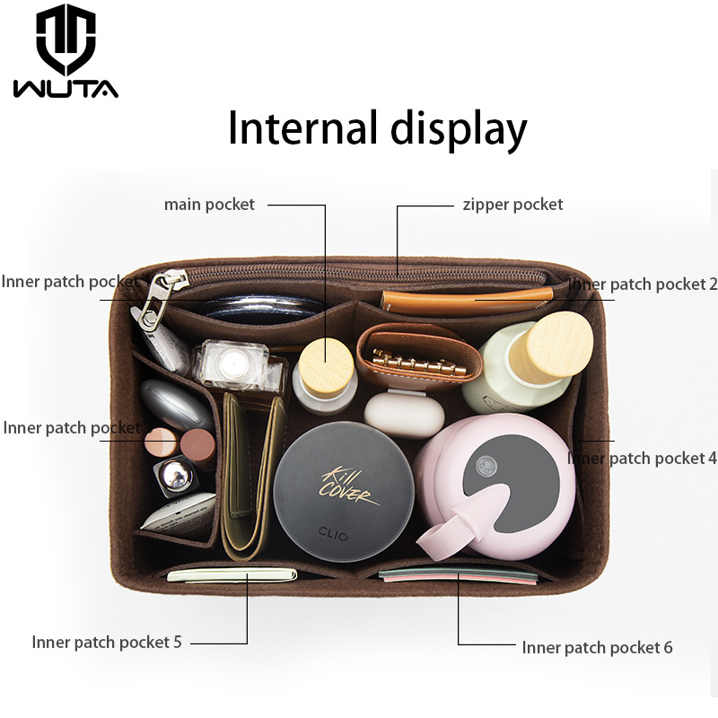 WUTA フェルトインサートバッグオーガナイザー for L - Travel Accessories Lv のレビューと価格