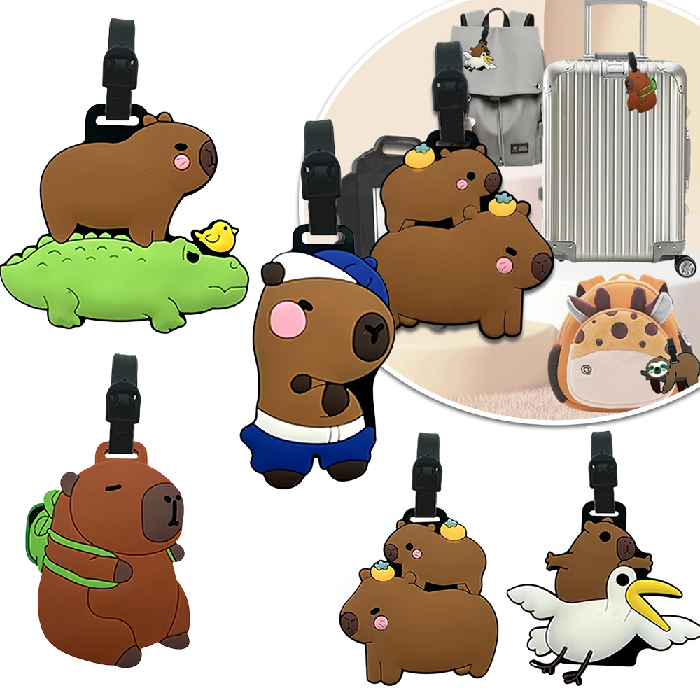旅行用品、荷物タグ、漫画カピバラ、PVC荷物タグ、IDカード - Travel Accessories List のレビューと価格