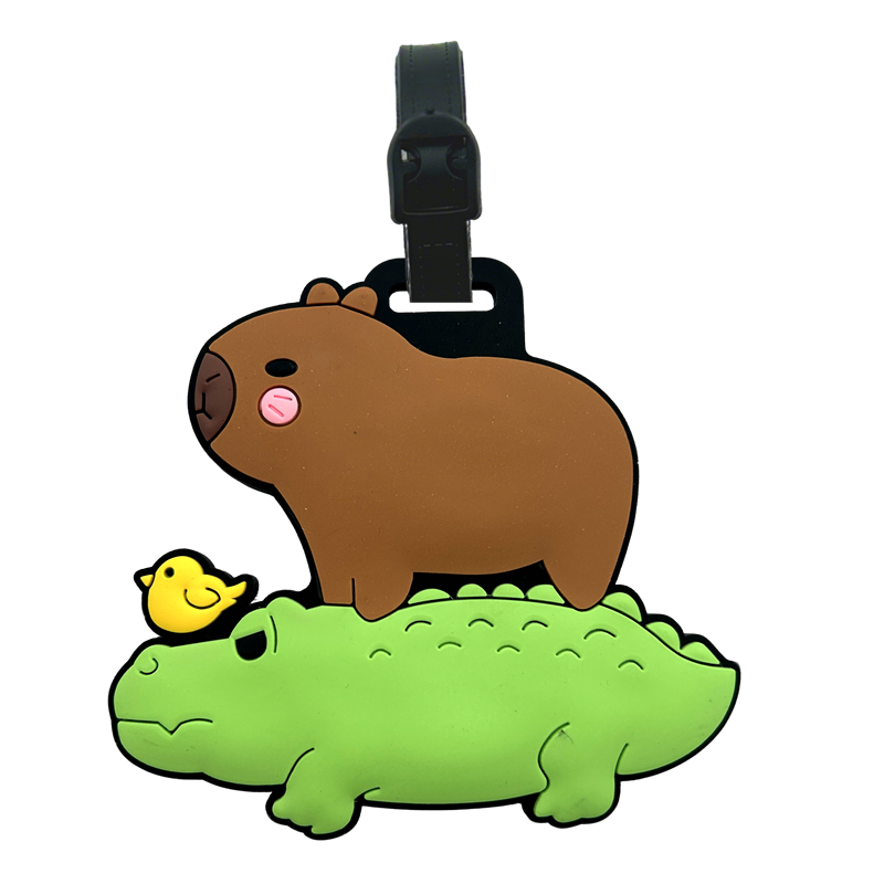 旅行用品、荷物タグ、漫画カピバラ、PVC荷物タグ、IDカード - Travel Accessories List のレビューと価格