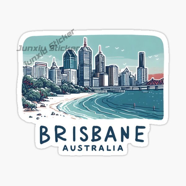オーストラリアブリスベン旗ビニール自己粘着車ステッカー風景旅 - Travel Accessories Australia のレビューと価格