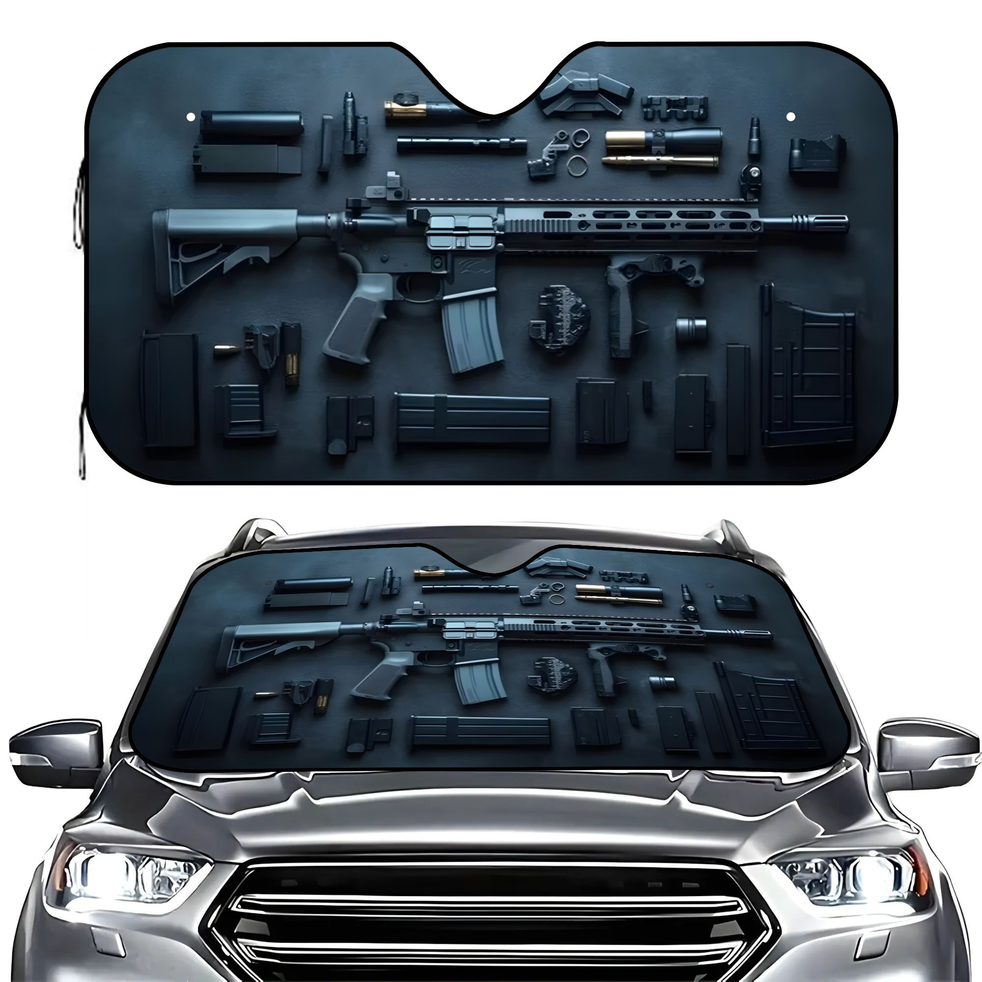 1個入り 車用サンシェード 可愛いステッチディテール、耐久性 - Travel Accessories For Road Trip のレビューと価格