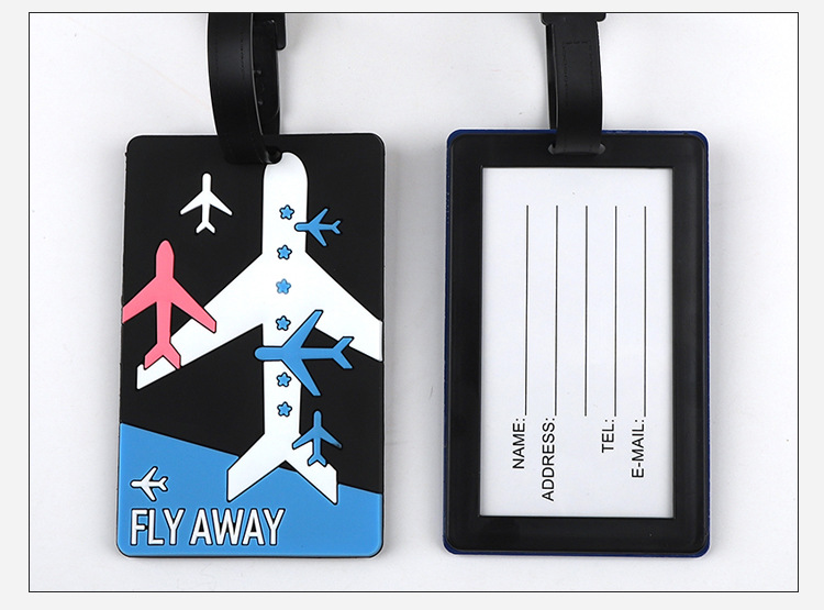 1pc 漫画動物 PVC 荷物タグ女性男性ホリデートラベルア - Travel Accessories List のレビューと価格