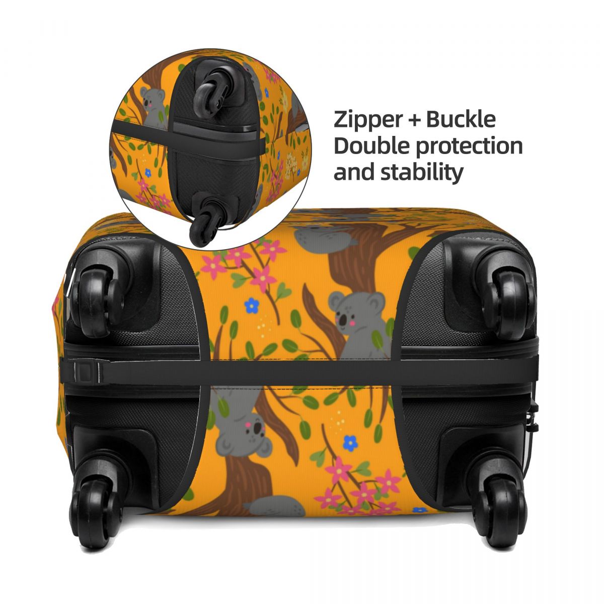 枝にいるコアラ 荷物カバー 伸縮性のあるオーストラリアのクマ - Travel Accessories Australia のレビューと価格