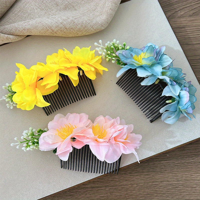 女性用の純粋でエテル的な花柄のヘアコーム – 夏のサイドポニ - Travel Accessories Bunnings のレビューと価格