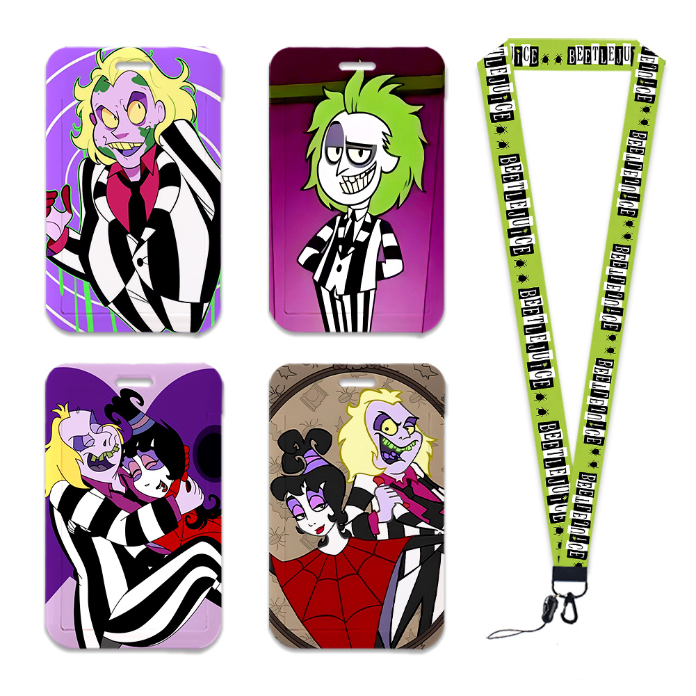漫画ホラー映画 ID カードホルダーストラップワークカードバ - Travel Accessories Neck のレビューと価格