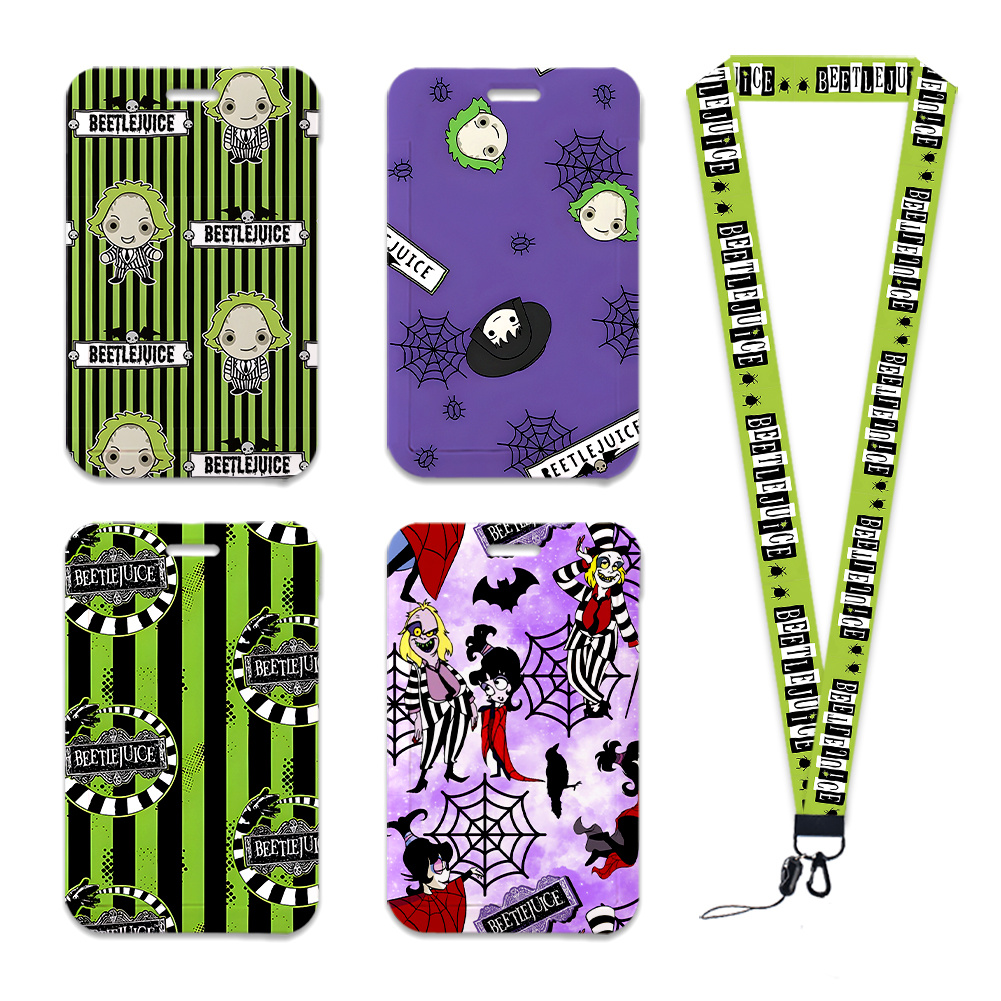 漫画ホラー映画 ID カードホルダーストラップワークカードバ - Travel Accessories Neck のレビューと価格