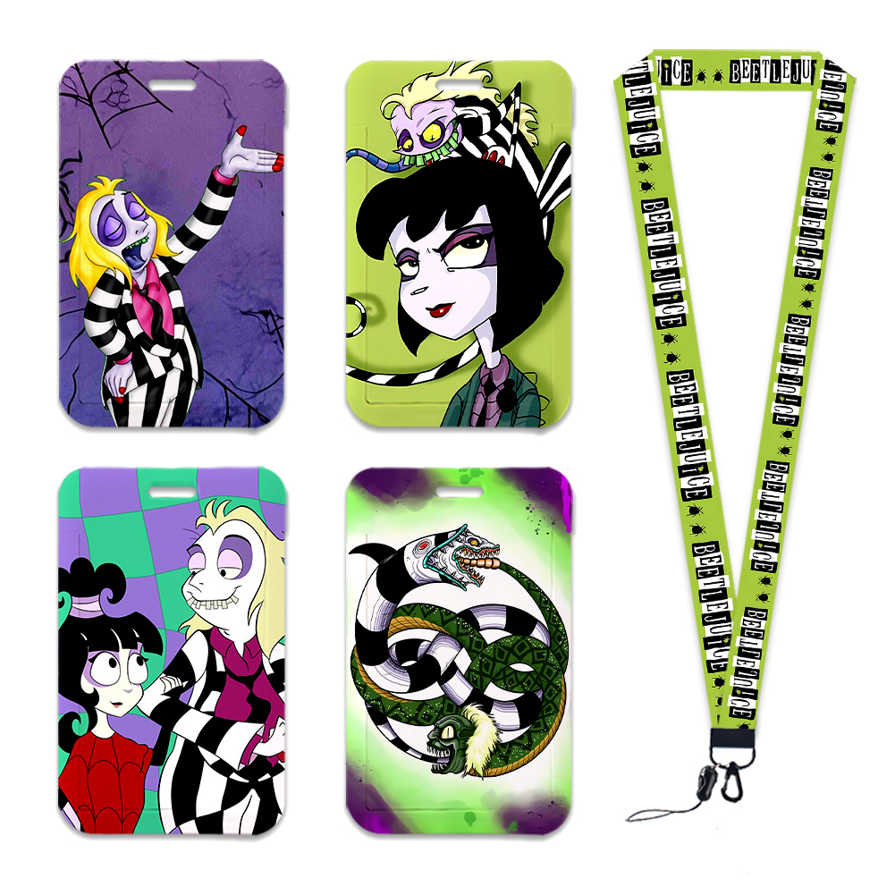 漫画ホラー映画 ID カードホルダーストラップワークカードバ - Travel Accessories Neck のレビューと価格