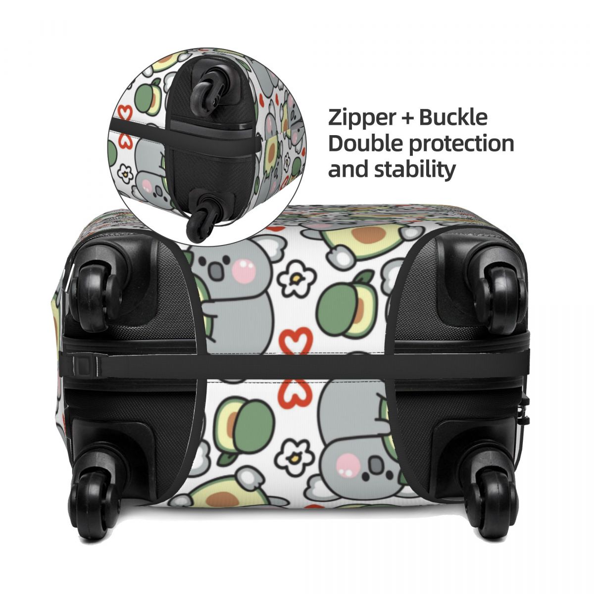 かわいいコアラのアボカド柄荷物カバー、伸縮性のあるオーストラ - Travel Accessories Australia のレビューと価格