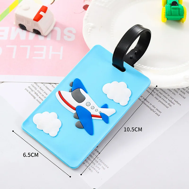 かわいい漫画の車 PVC シリコーン荷物タグ旅行荷物名札スー - Travel Accessories List のレビューと価格