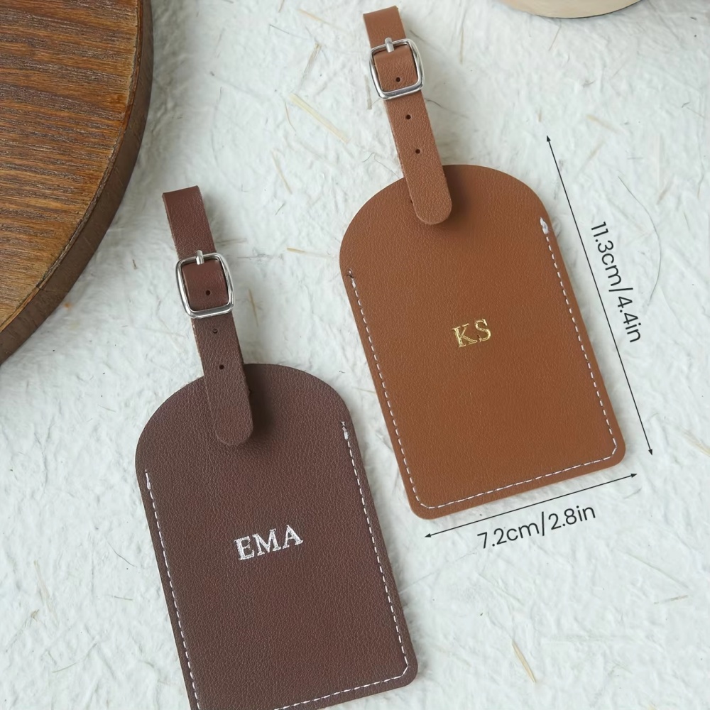 カスタマイズ可能な名入れシルバーゴールドモノグラムビーガンレ - Travel Accessories List のレビューと価格